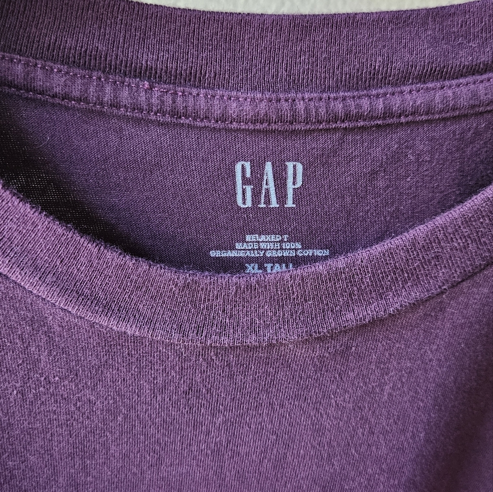 GAP Purple Graphic T-Shirt XL - Picture 4 of 4